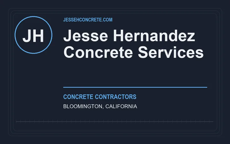 Jesse Hernandez Concrete Services in Bloomington, California