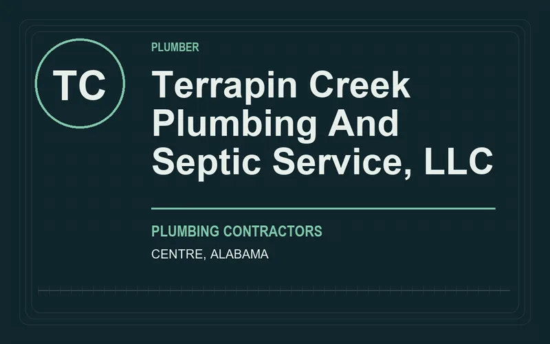 Terrapin Creek Plumbing And Septic Service, LLC in Centre, Alabama