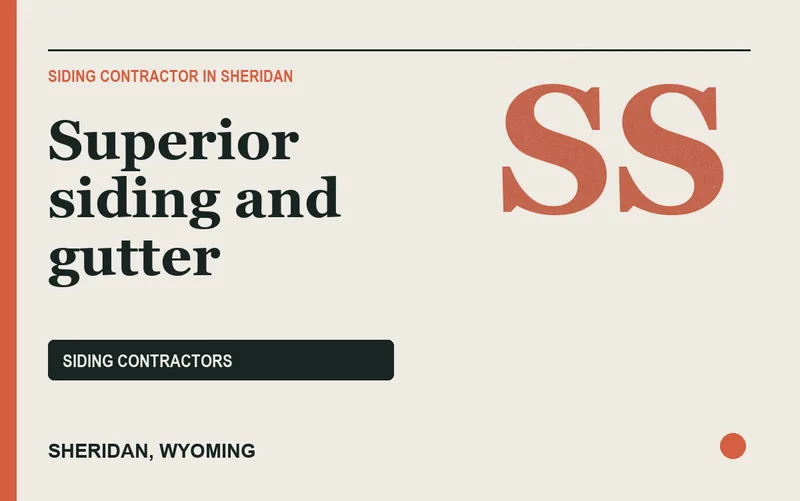 Superior siding and gutter in Sheridan, Wyoming