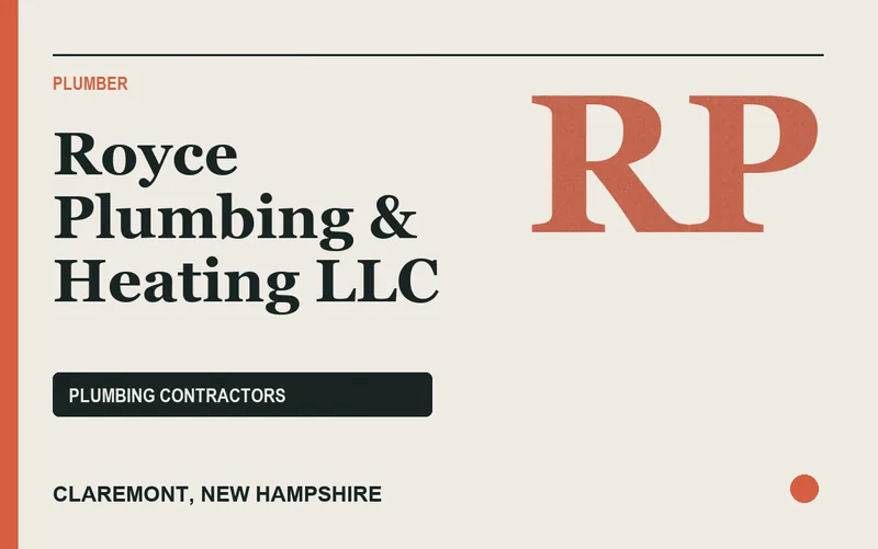Royce Plumbing & Heating LLC in Claremont, New Hampshire