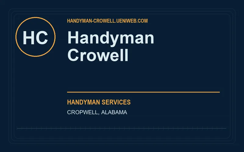 Handyman Crowell in Cropwell, Alabama
