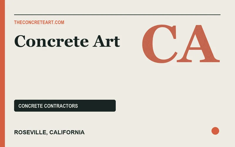Concrete Art in Roseville, California