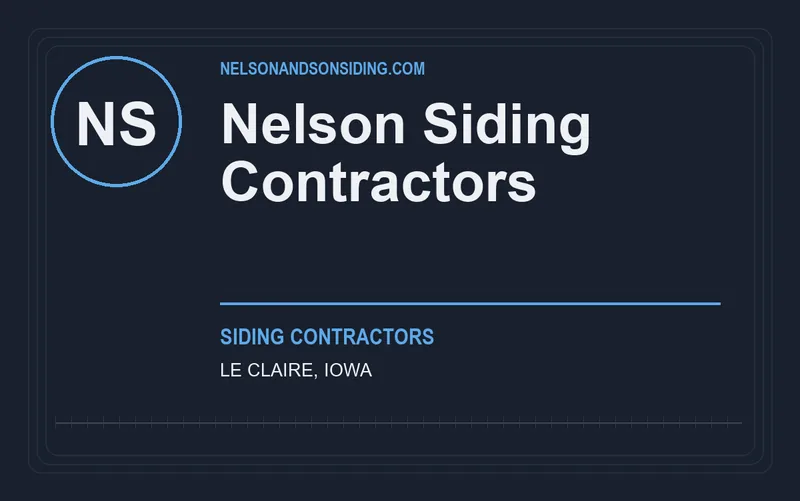 Nelson Siding Contractors in Le Claire, Iowa