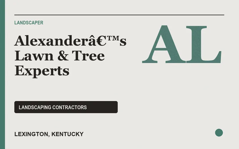 Alexanderâ€™s Lawn & Tree Experts in Lexington, Kentucky