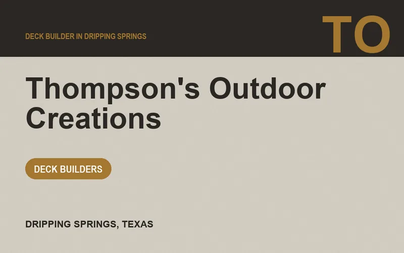 Thompson's Outdoor Creations in Dripping Springs, Texas