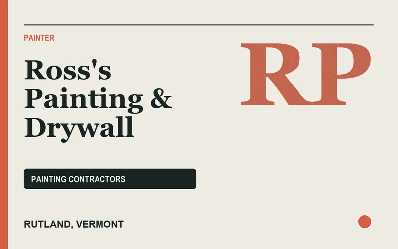 Ross's Painting & Drywall in Rutland, Vermont