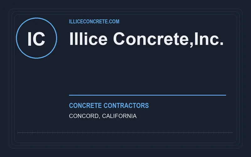 ILLICE CONCRETE,INC. in Concord, California