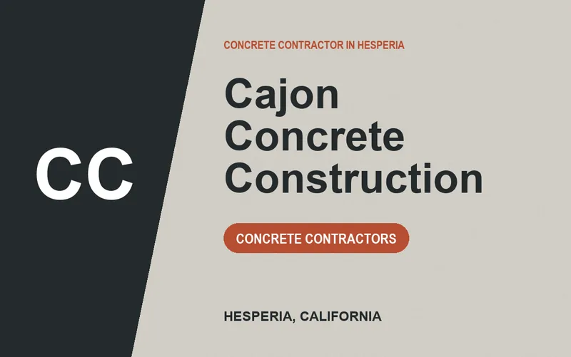 Cajon Concrete Construction in Hesperia, California