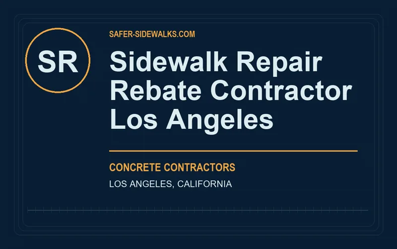 Sidewalk Repair Rebate Contractor Los Angeles in Los Angeles, California