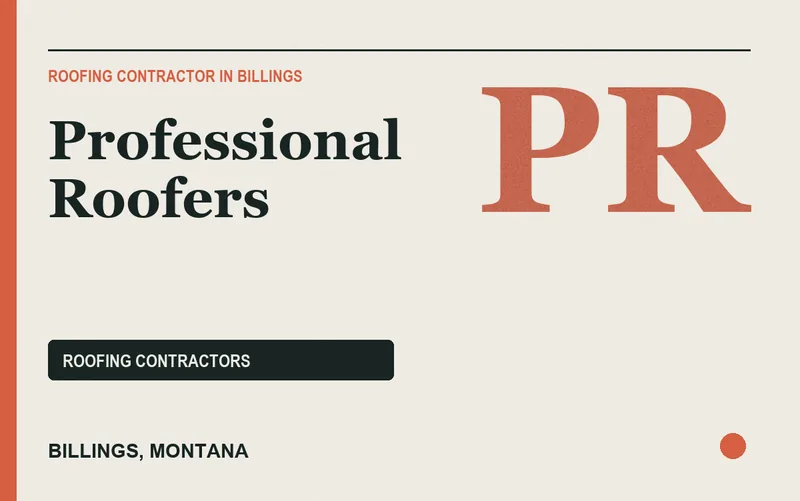 Professional Roofers in Billings, Montana