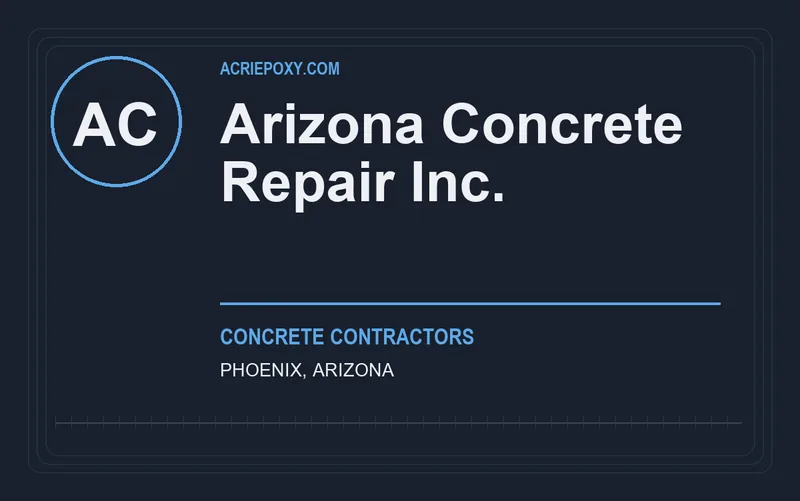 Arizona Concrete Repair Inc. in Phoenix, Arizona