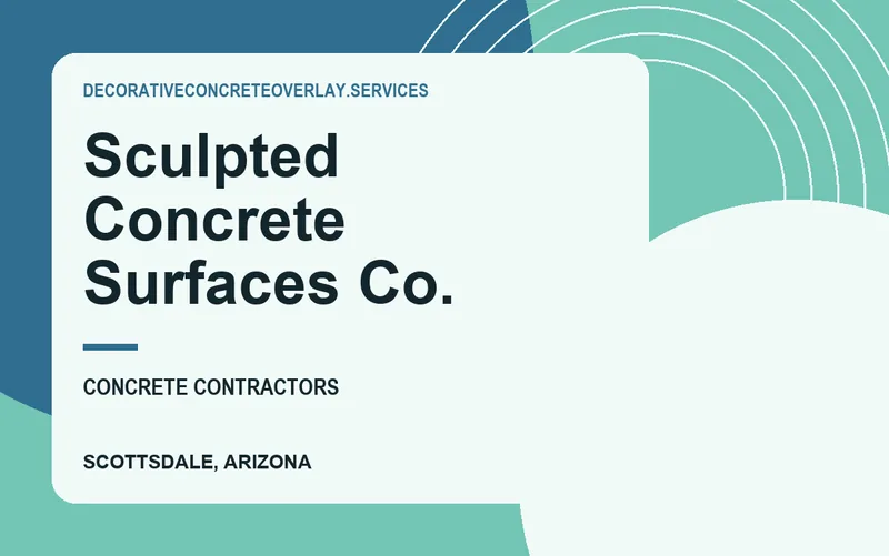 Sculpted Concrete Surfaces Co. in Scottsdale, Arizona