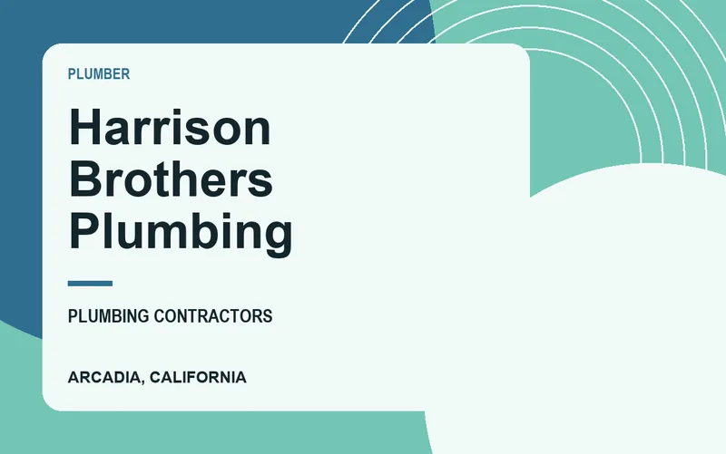 Harrison Brothers Plumbing in Arcadia, California