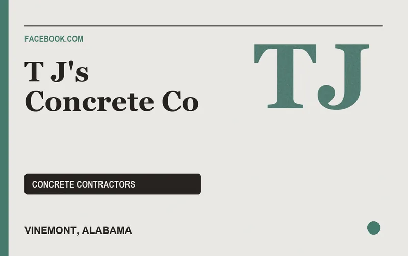 T J's Concrete Co in Vinemont, Alabama