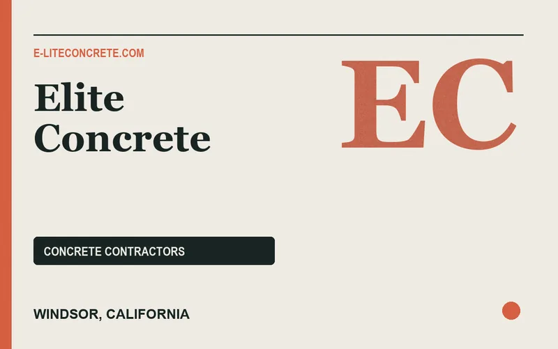 Elite Concrete in Windsor, California