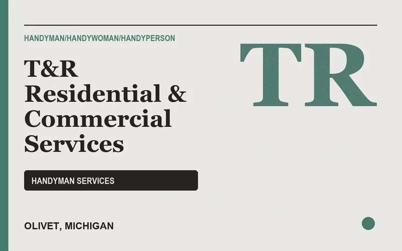 T&R Residential & Commercial Services in Olivet, Michigan