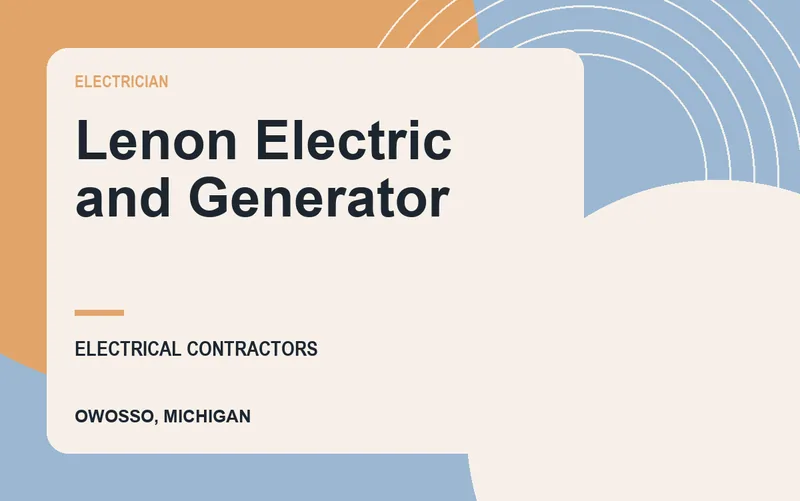 Lenon Electric and Generator in Owosso, Michigan
