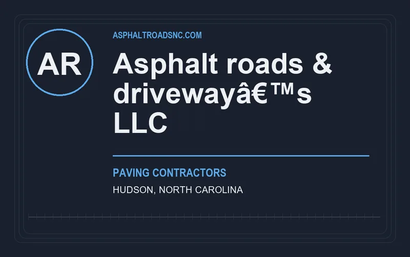 Asphalt roads & drivewayâ€™s llc in Hudson, North Carolina
