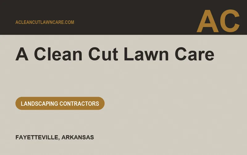 A Clean Cut Lawn Care in Fayetteville, Arkansas