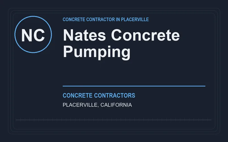 Nates Concrete Pumping in Placerville, California
