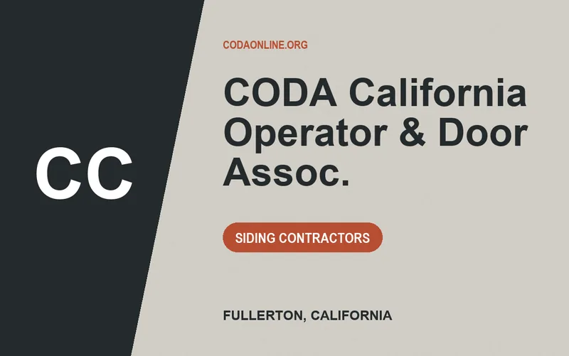 CODA California Operator & Door Assoc. in Fullerton, California