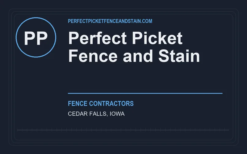 Perfect Picket Fence and Stain in Cedar Falls, Iowa