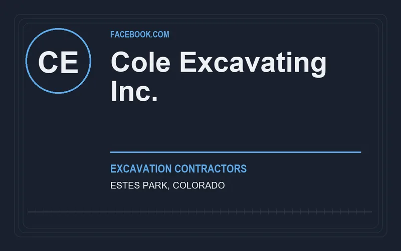 Cole Excavating Inc. in Estes Park, Colorado