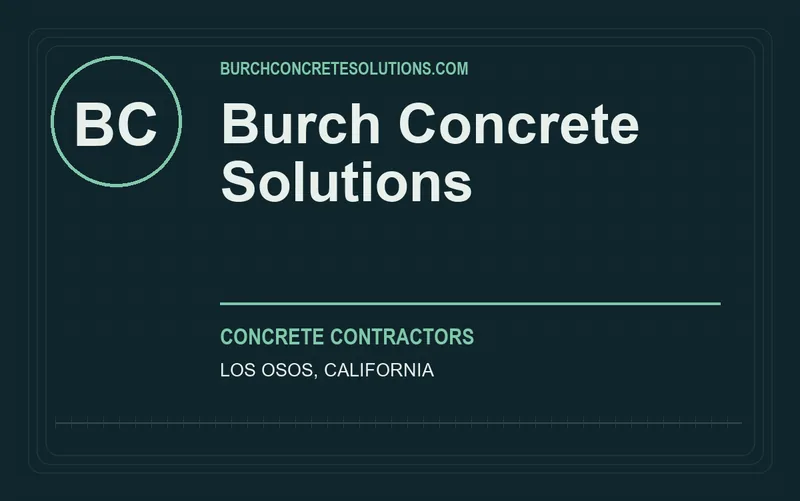 Burch Concrete Solutions in Los Osos, California
