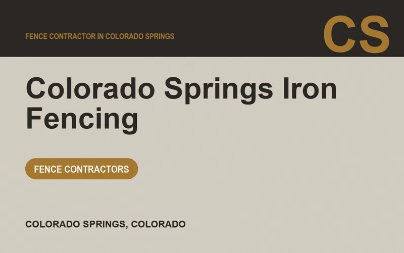 Colorado Springs Iron Fencing in Colorado Springs, Colorado