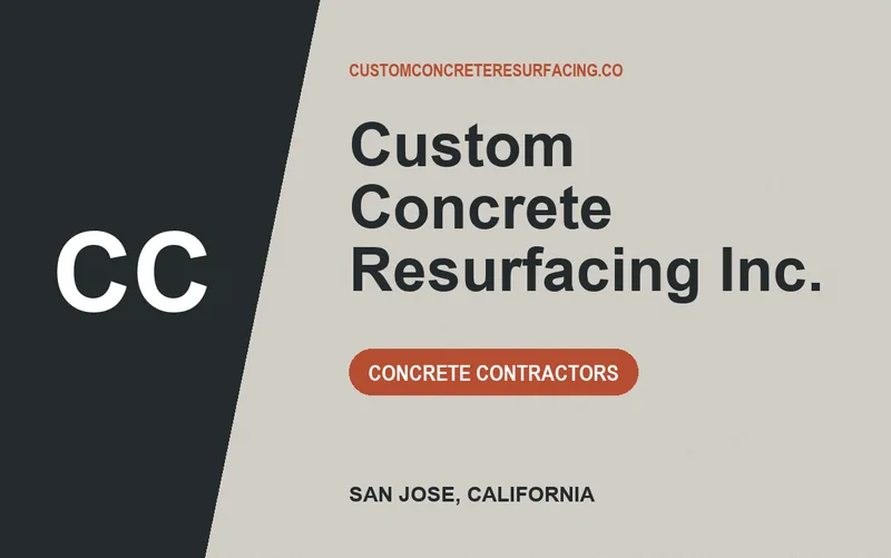 Custom Concrete Resurfacing Inc. in San Jose, California