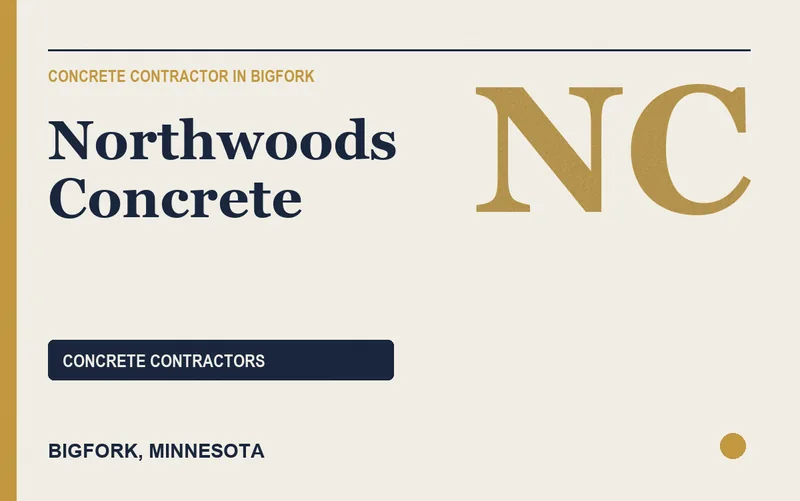 Northwoods Concrete in Bigfork, Minnesota