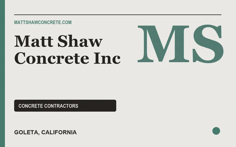 Matt Shaw Concrete Inc in Goleta, California