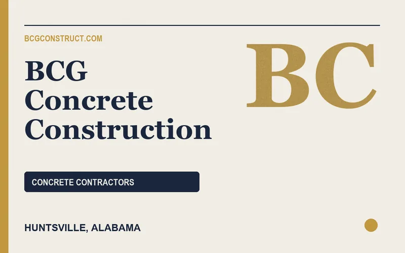 BCG Concrete Construction in Huntsville, Alabama