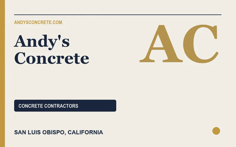 Andy's Concrete in San Luis Obispo, California