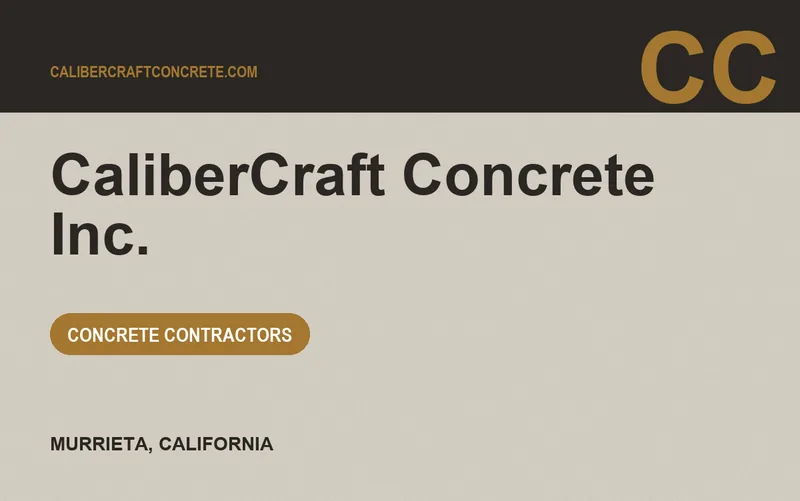CaliberCraft Concrete Inc. in Murrieta, California