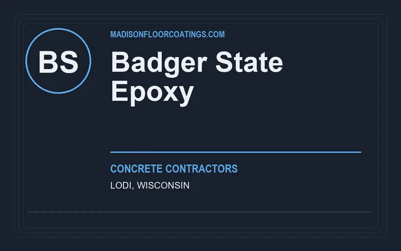 Badger State Epoxy in Lodi, Wisconsin
