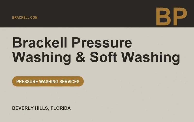 Brackell Pressure Washing & Soft Washing in Beverly Hills, Florida