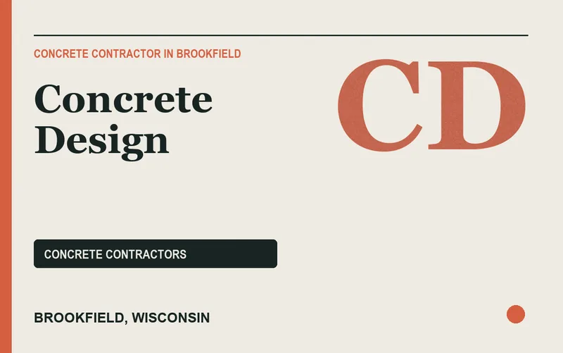 Concrete Design in Brookfield, Wisconsin
