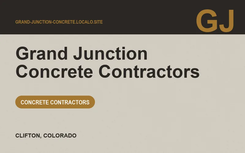 Grand Junction Concrete Contractors in Clifton, Colorado