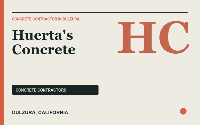 Huerta's Concrete in Dulzura, California