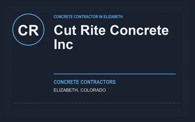 Cut Rite Concrete Inc in Elizabeth, Colorado