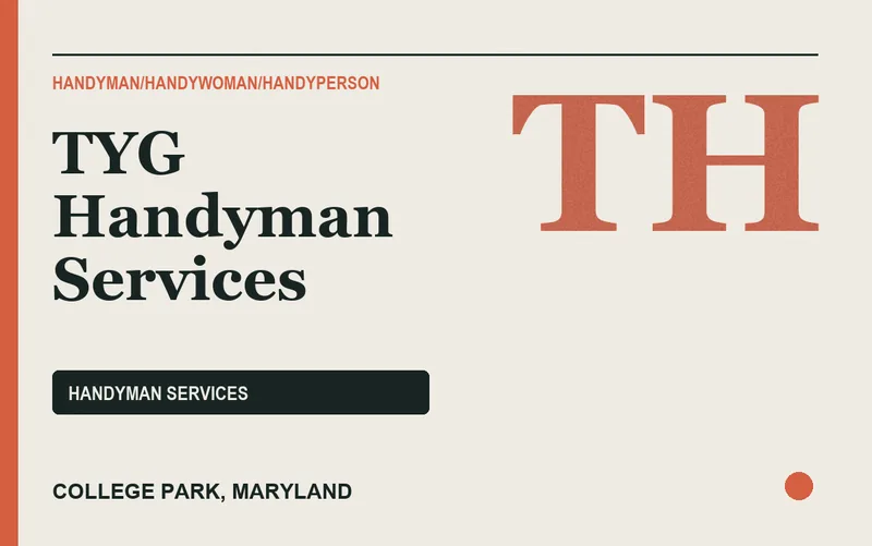 TYG Handyman Services in College Park, Maryland