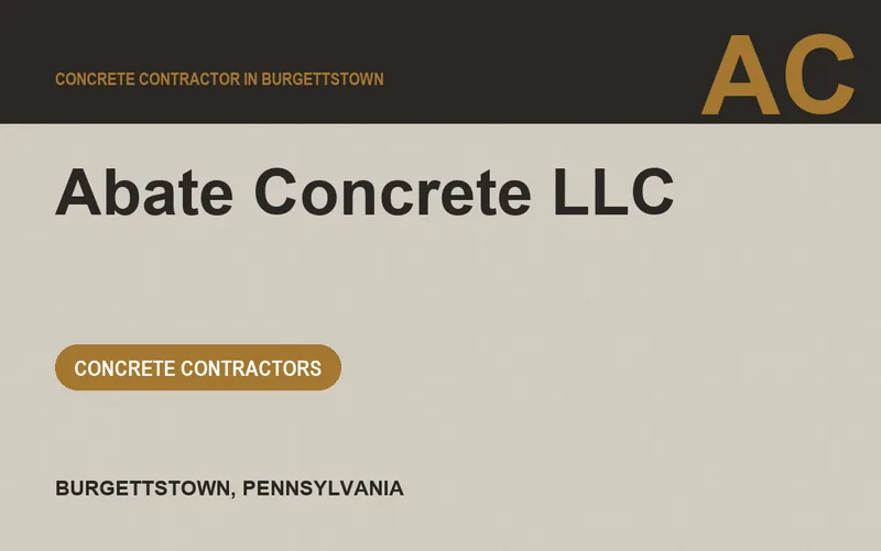 Abate Concrete LLC in Burgettstown, Pennsylvania