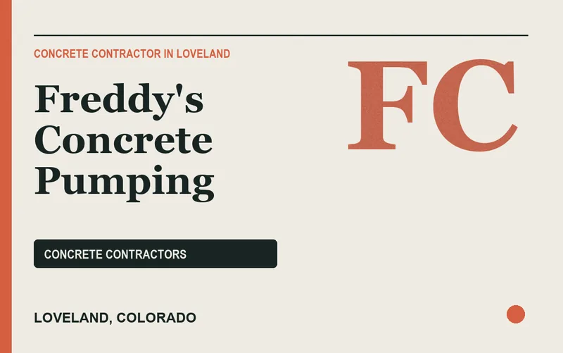 Freddy's Concrete Pumping in Loveland, Colorado