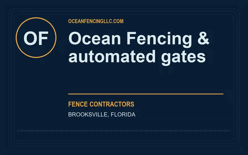 Ocean Fencing & automated gates in Brooksville, Florida
