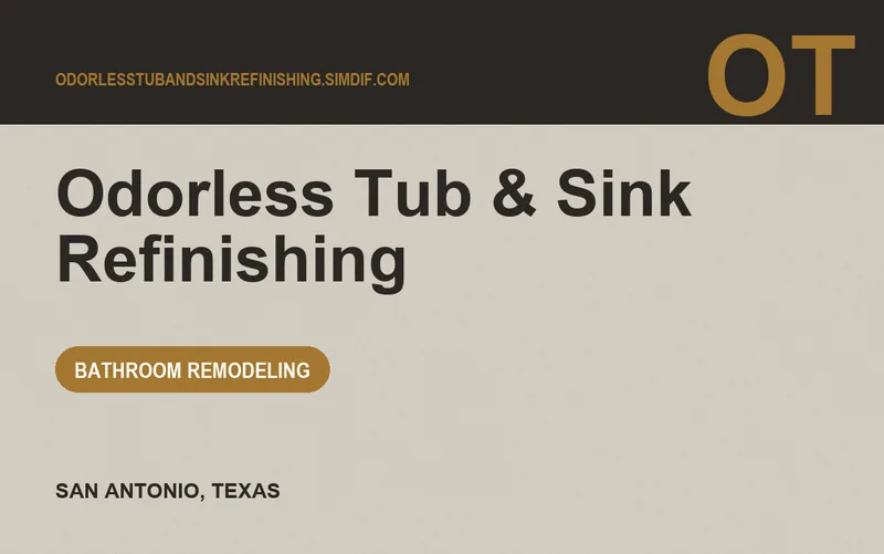 Odorless Tub & Sink Refinishing in San Antonio, Texas