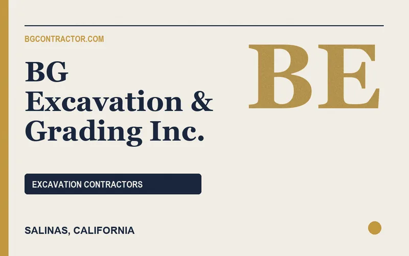 BG Excavation & Grading Inc. in Salinas, California
