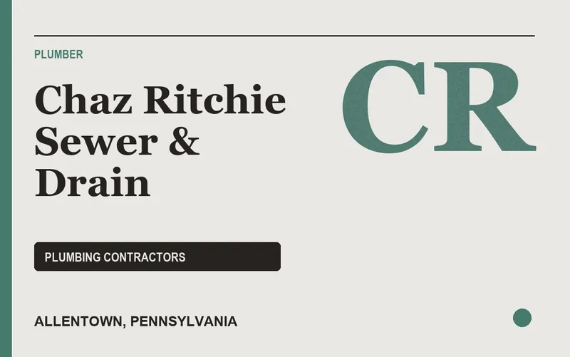 Chaz Ritchie Sewer & Drain in Allentown, Pennsylvania