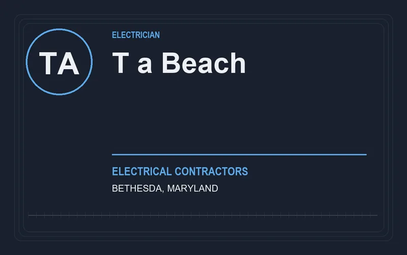 T a Beach in Bethesda, Maryland