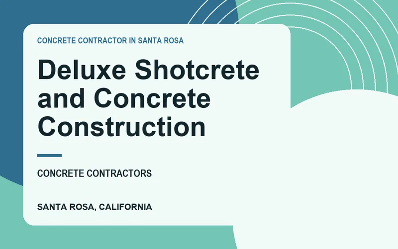 Deluxe Shotcrete and Concrete Construction in Santa Rosa, California